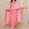 Cotton Bandhej Printed Suit Set