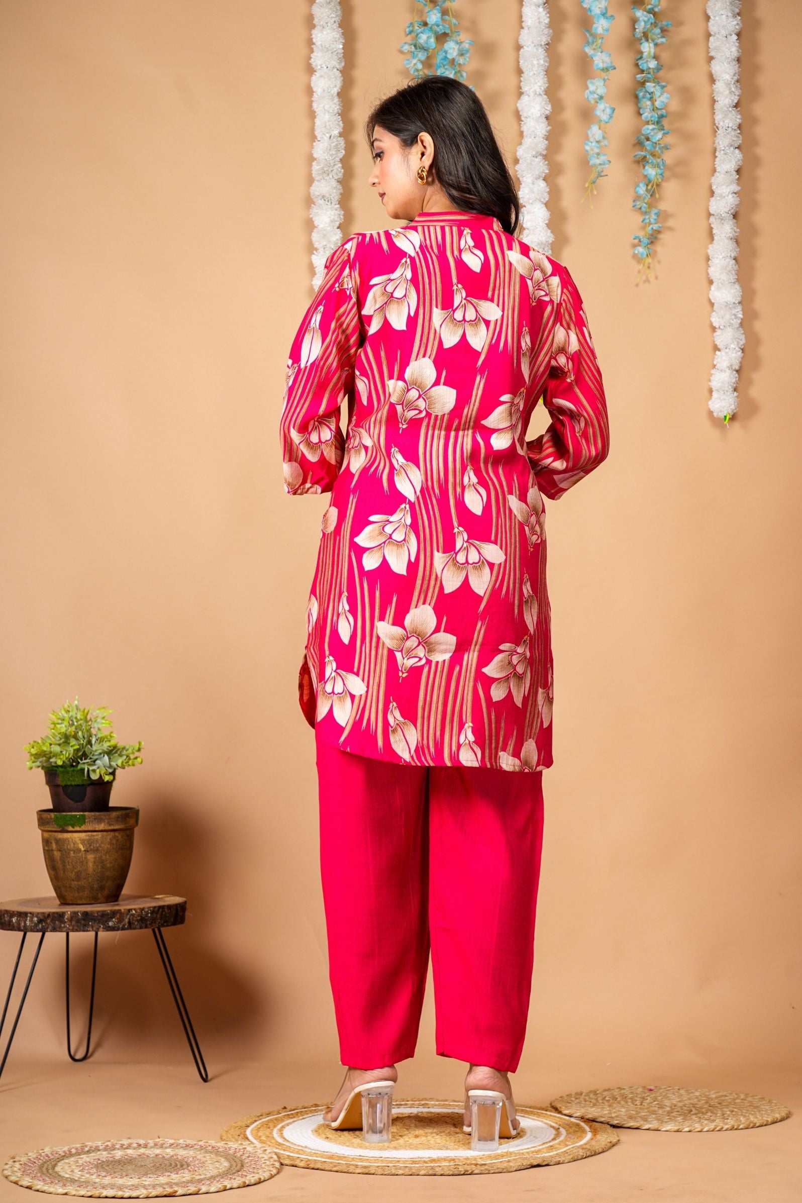 Floral Rouge Red Co-ord Set