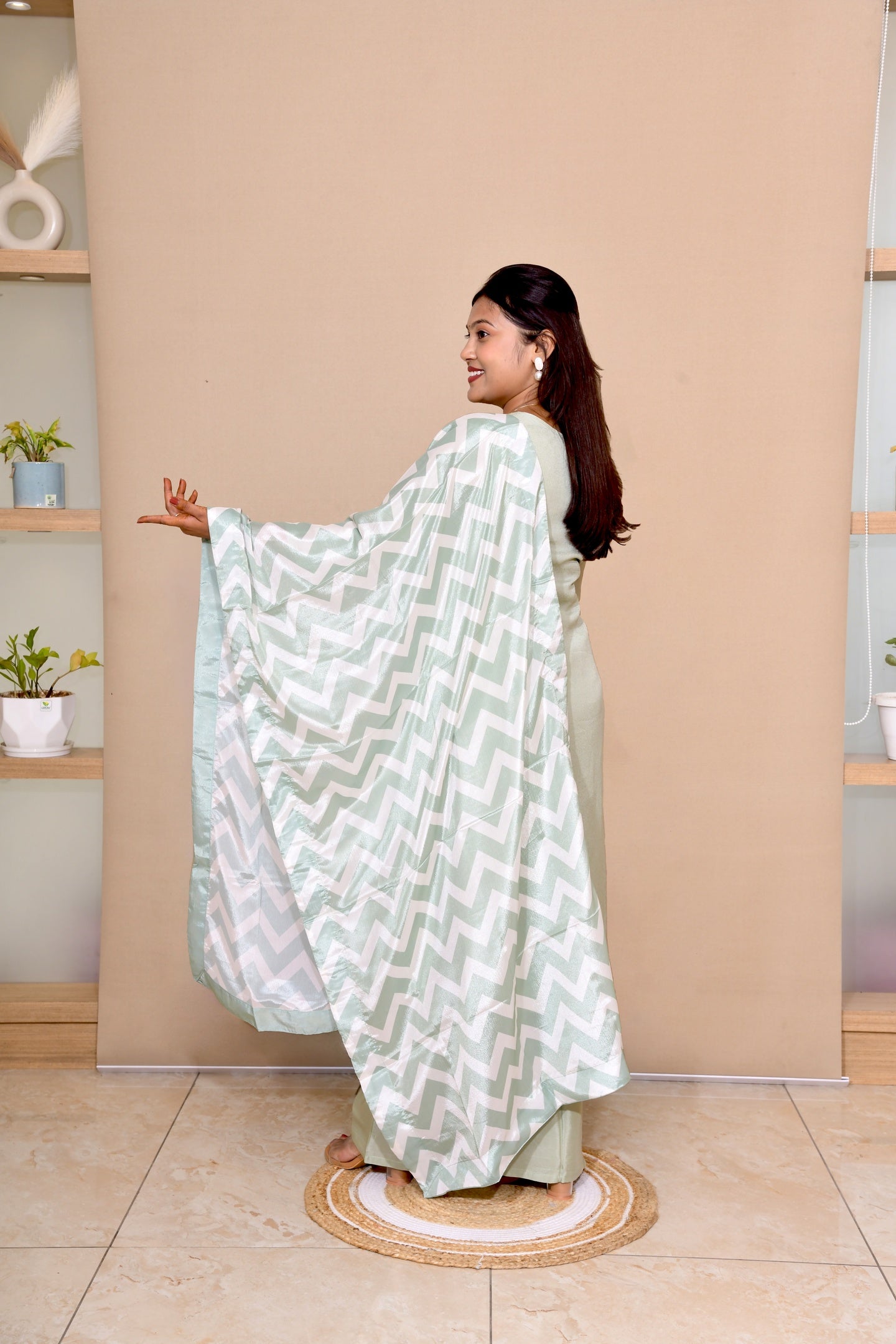 Pastel Green Elegance Suit Set