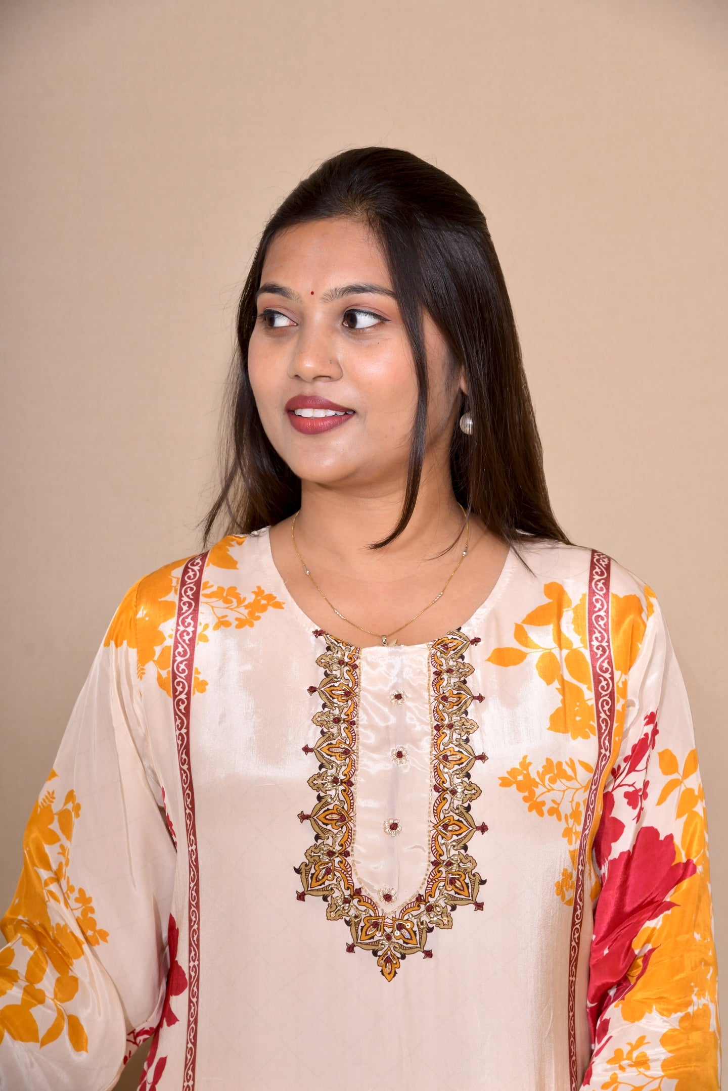 Festive Aura Crepe Silk Suit Set