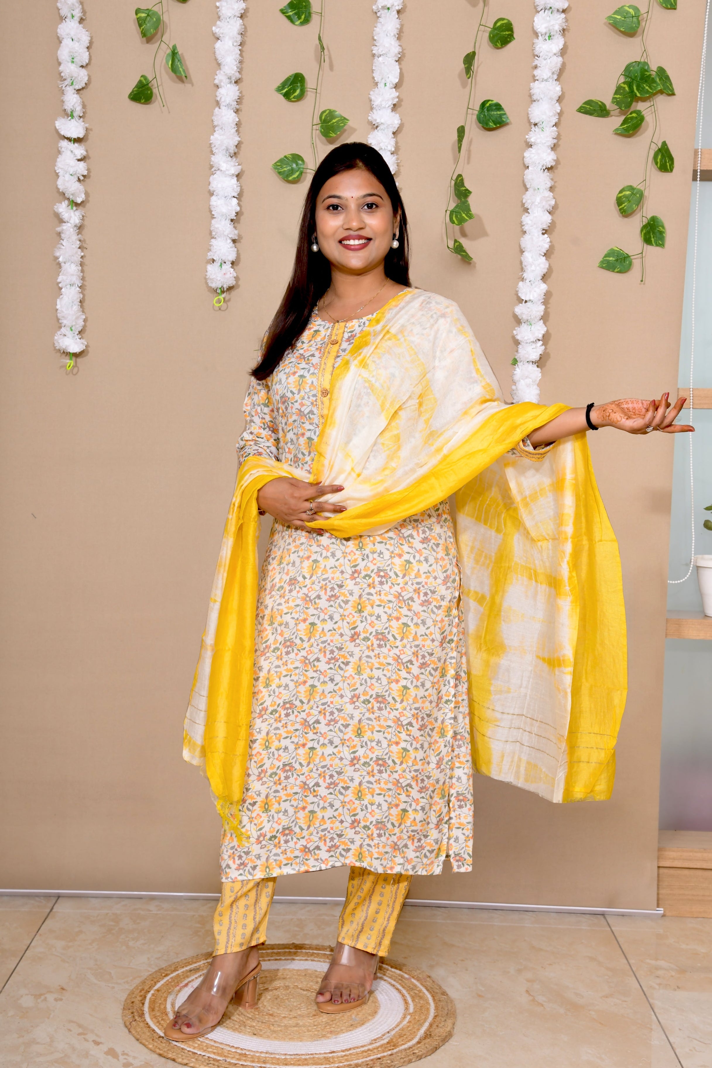 Sunny Meadow Breeze Cotton Suit Set