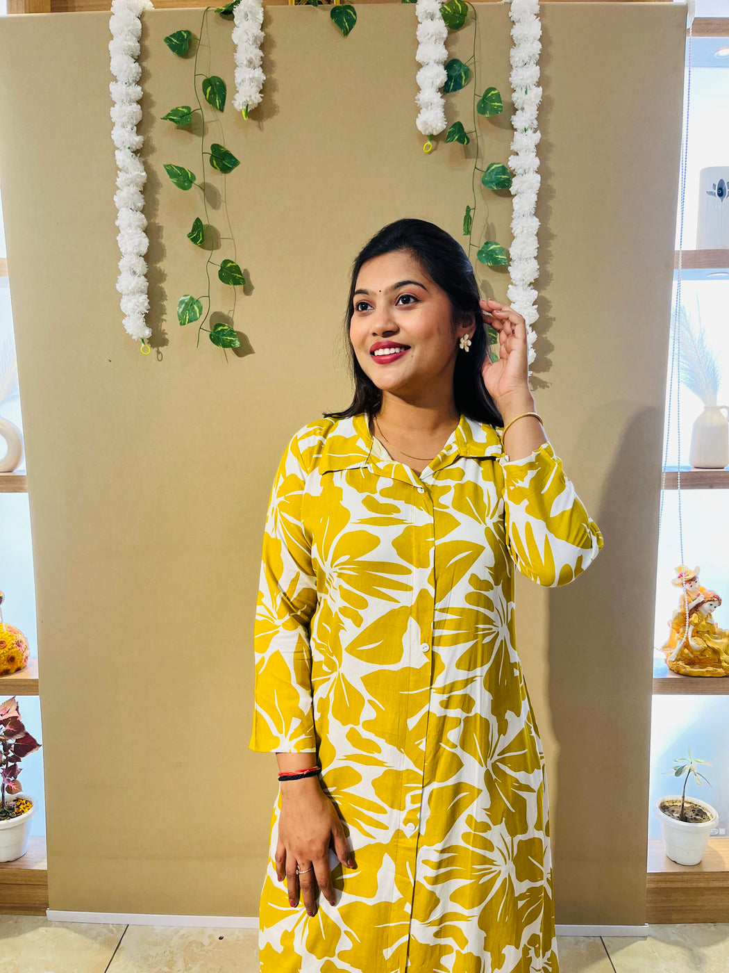 Sunshine Bloom Cotton Kurta Co-ord Set