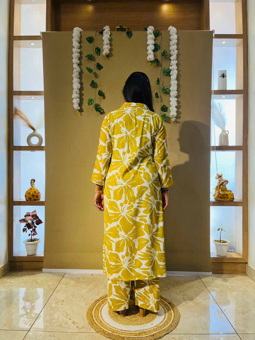 Sunshine Bloom Cotton Kurta Co-ord Set