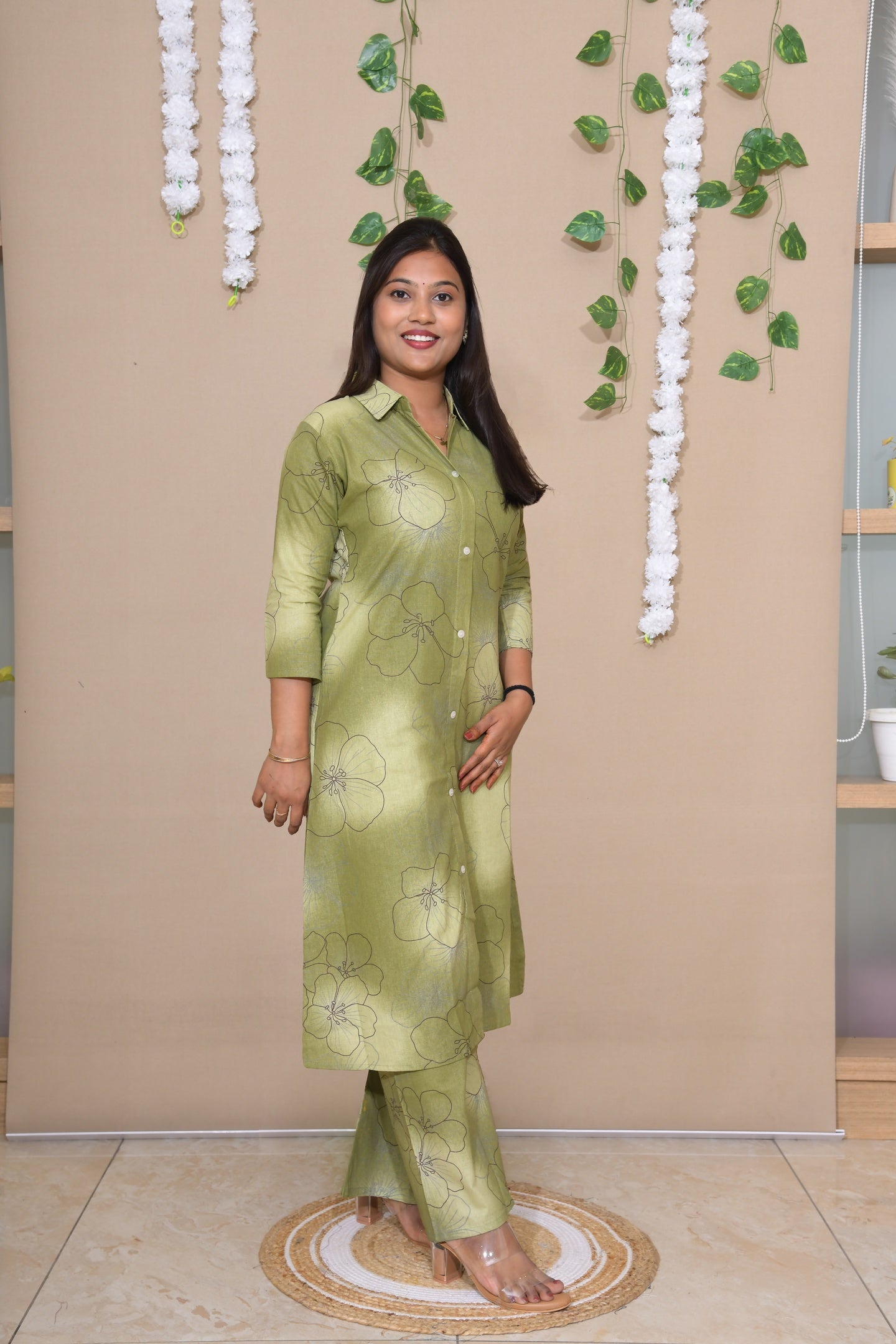 Sage Green Floral Co-ord Set