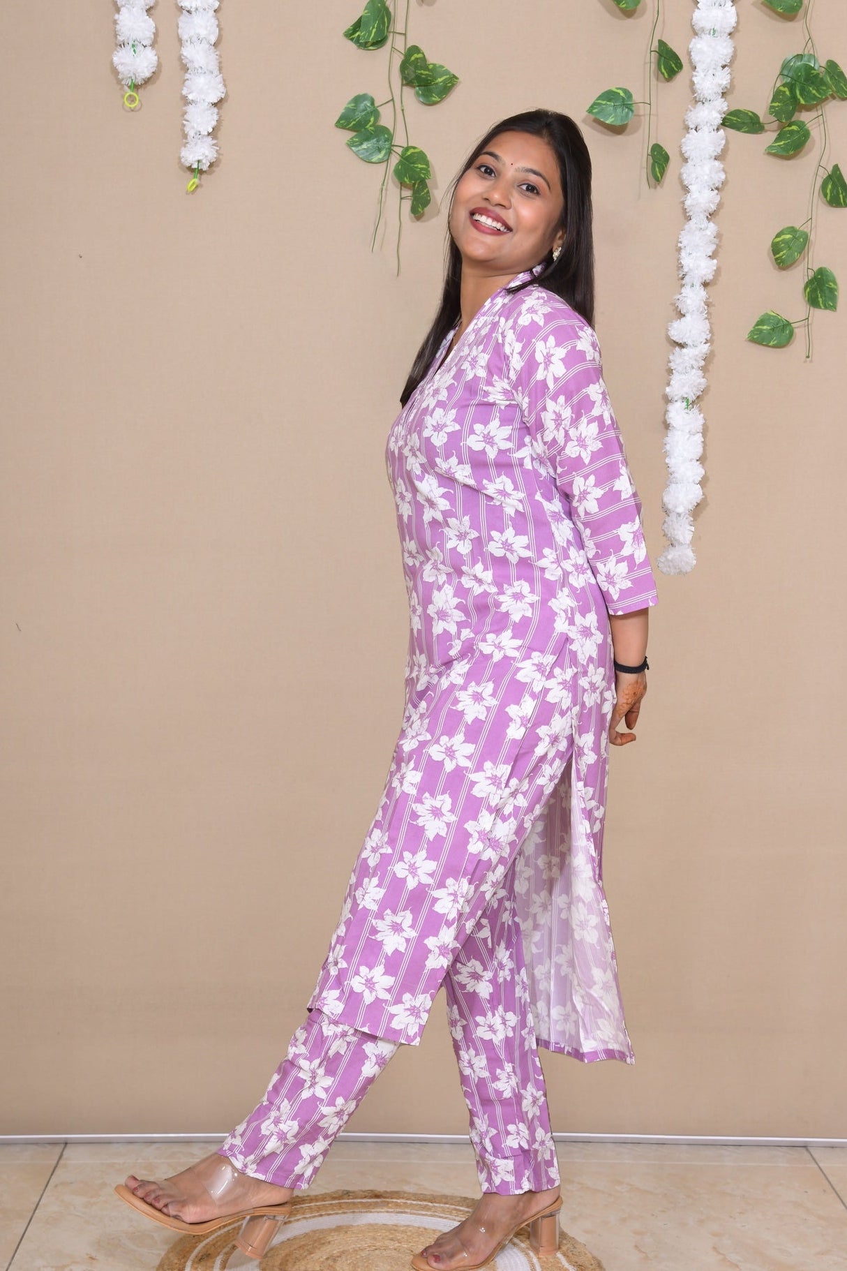 Lilac and Rama Blue Floral Everyday Sets