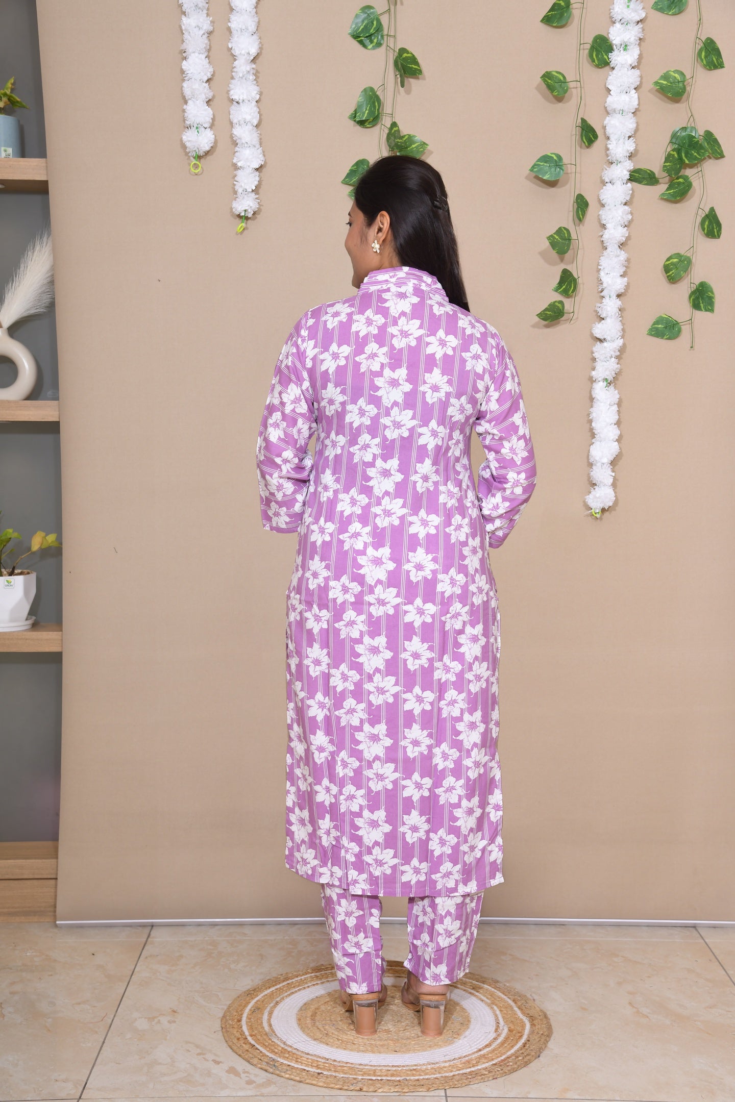 Lilac and Rama Blue Floral Everyday Sets