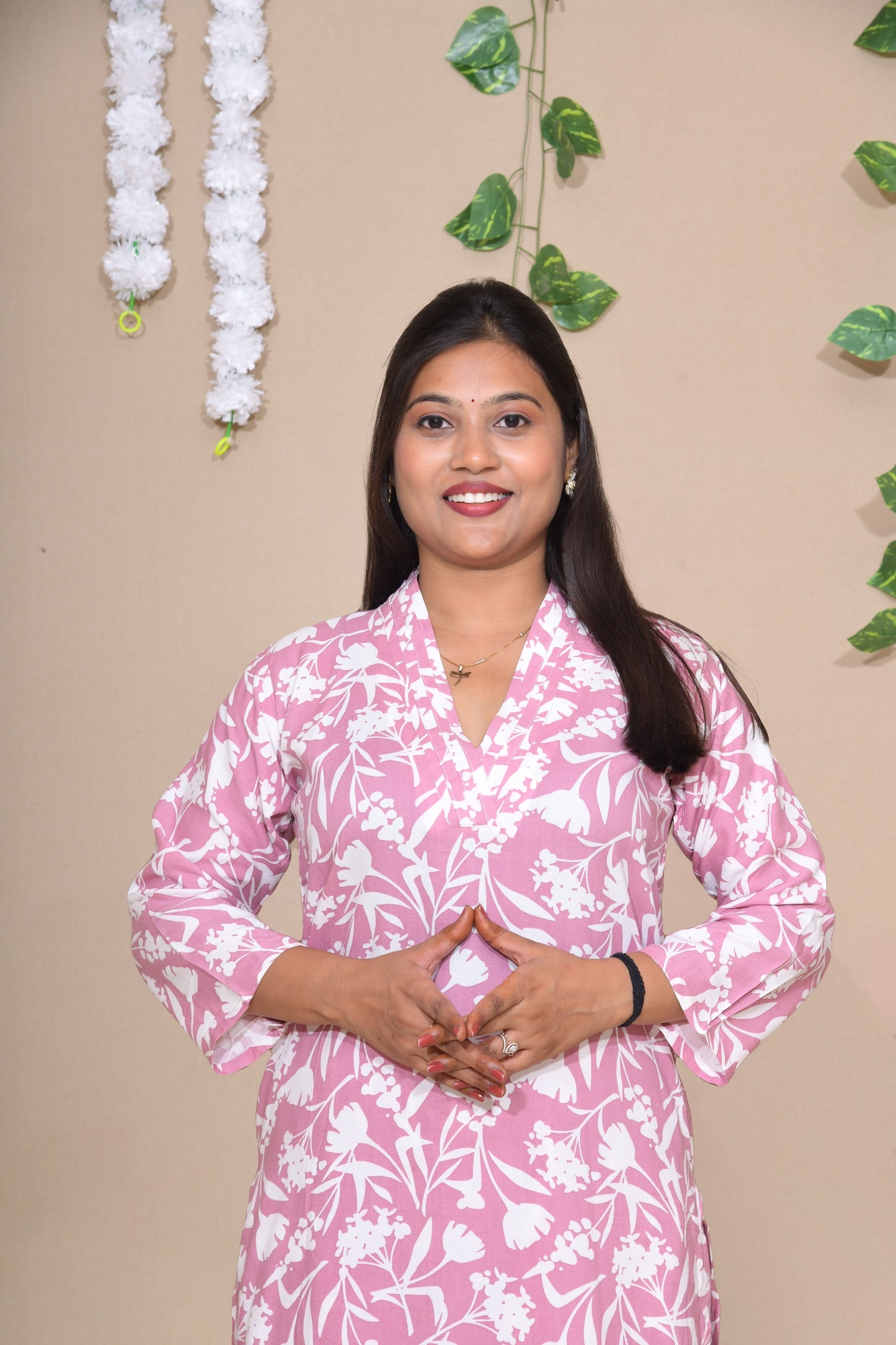 Pastel Pink Floral Everyday Set