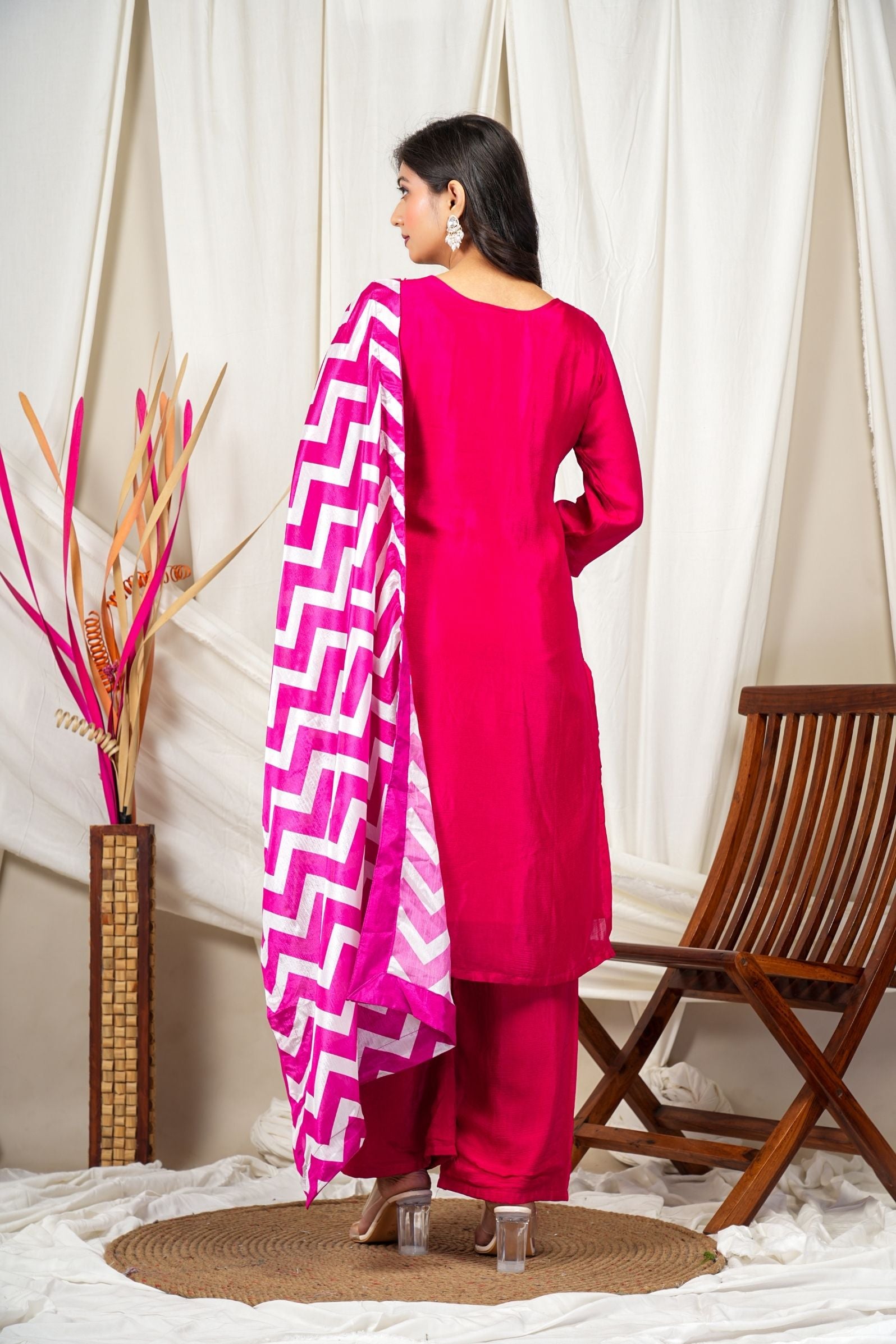 Fuchsia Pink Radiance Suit Set