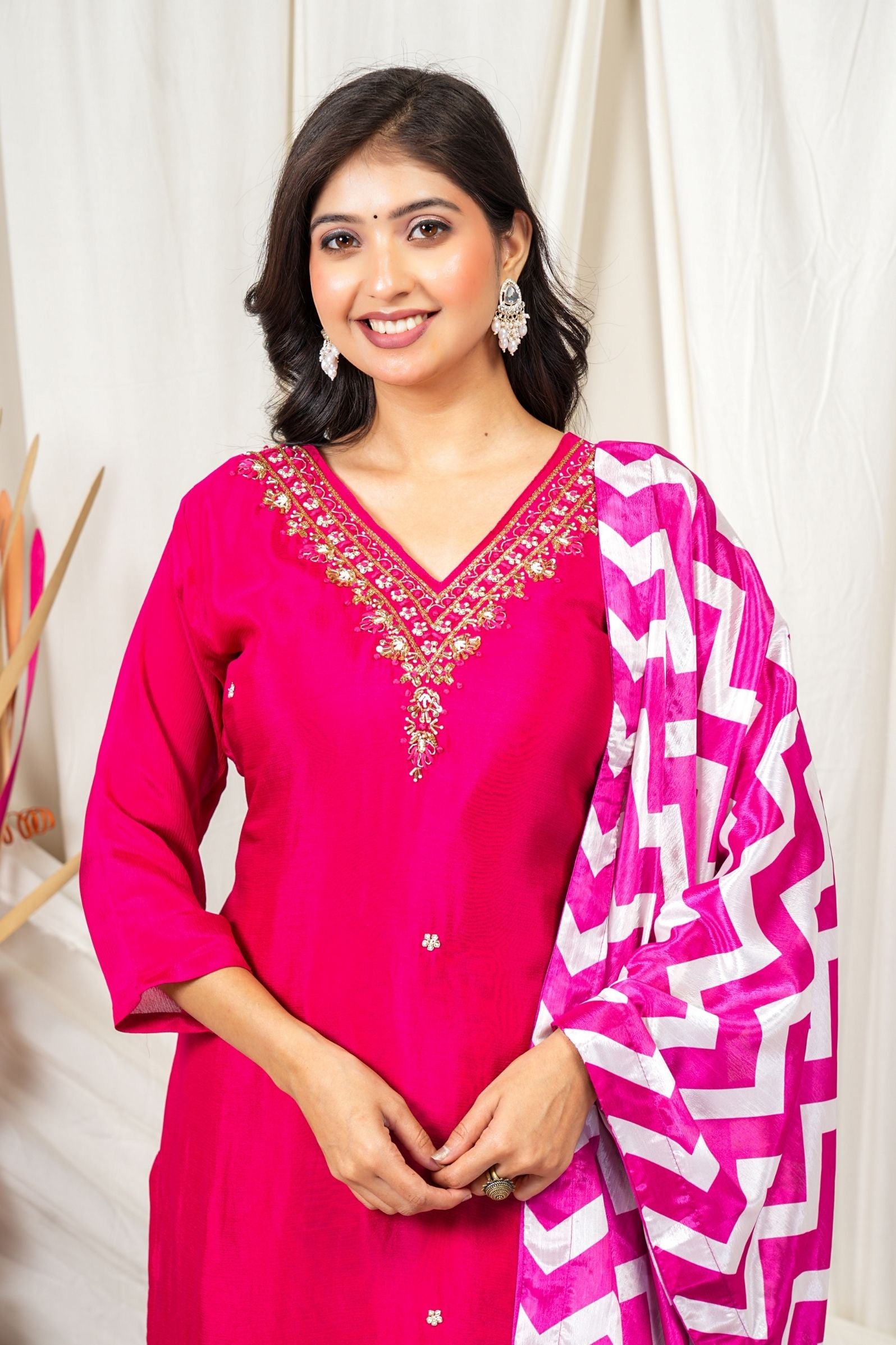 Fuchsia Pink Radiance Suit Set