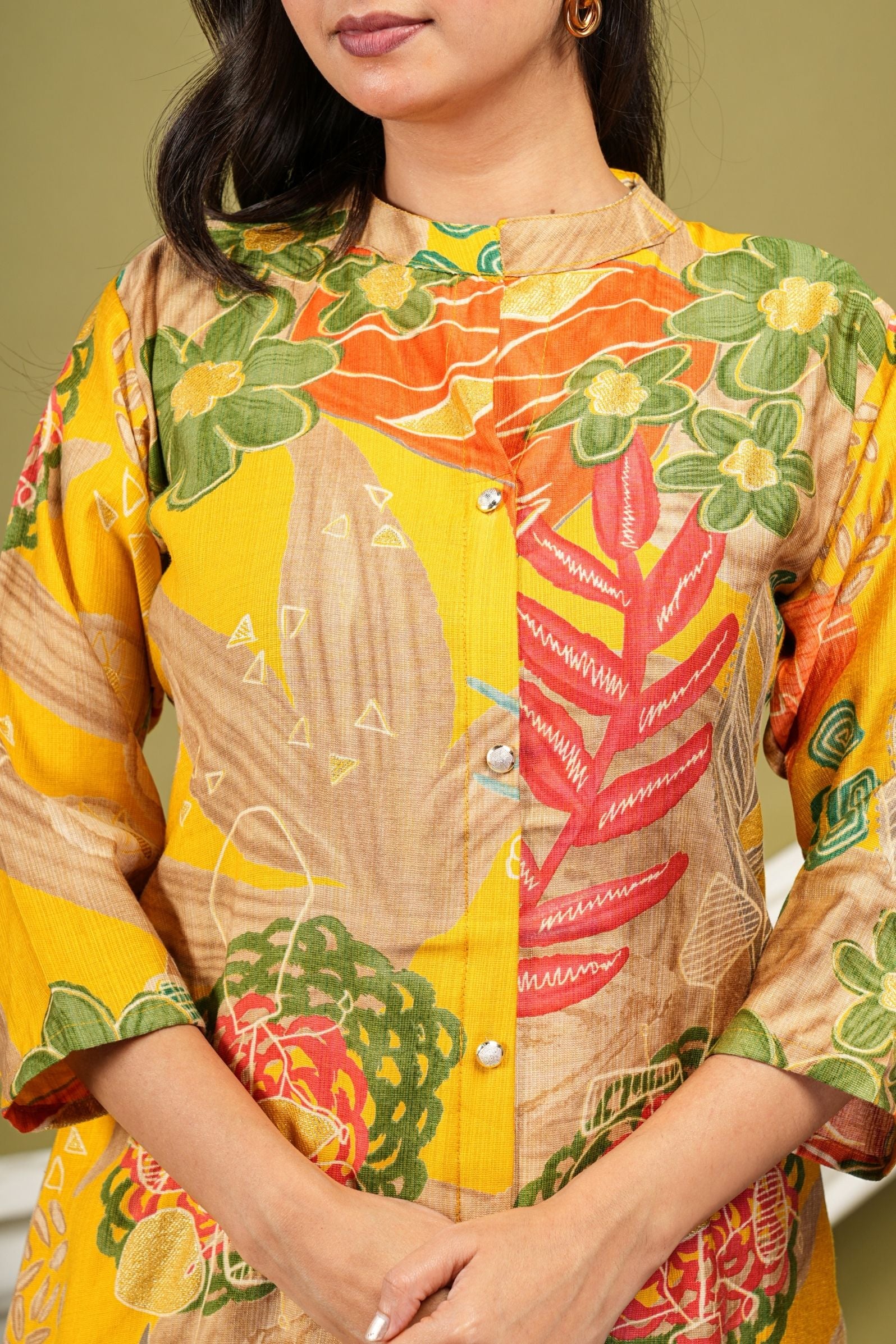 Yellow Sun-lit Floral Printed Co-ord Set